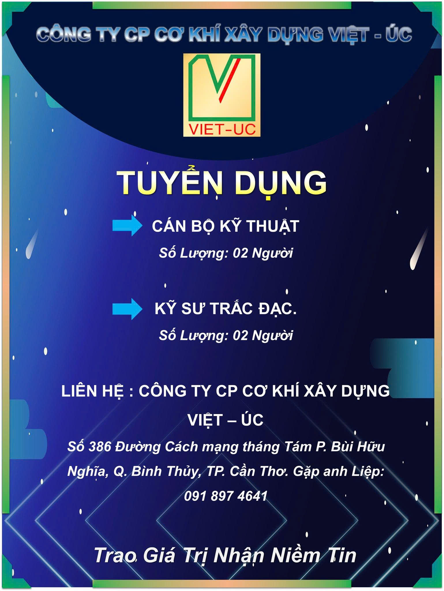 THÔNG BÁO TUYỂN DỤNG